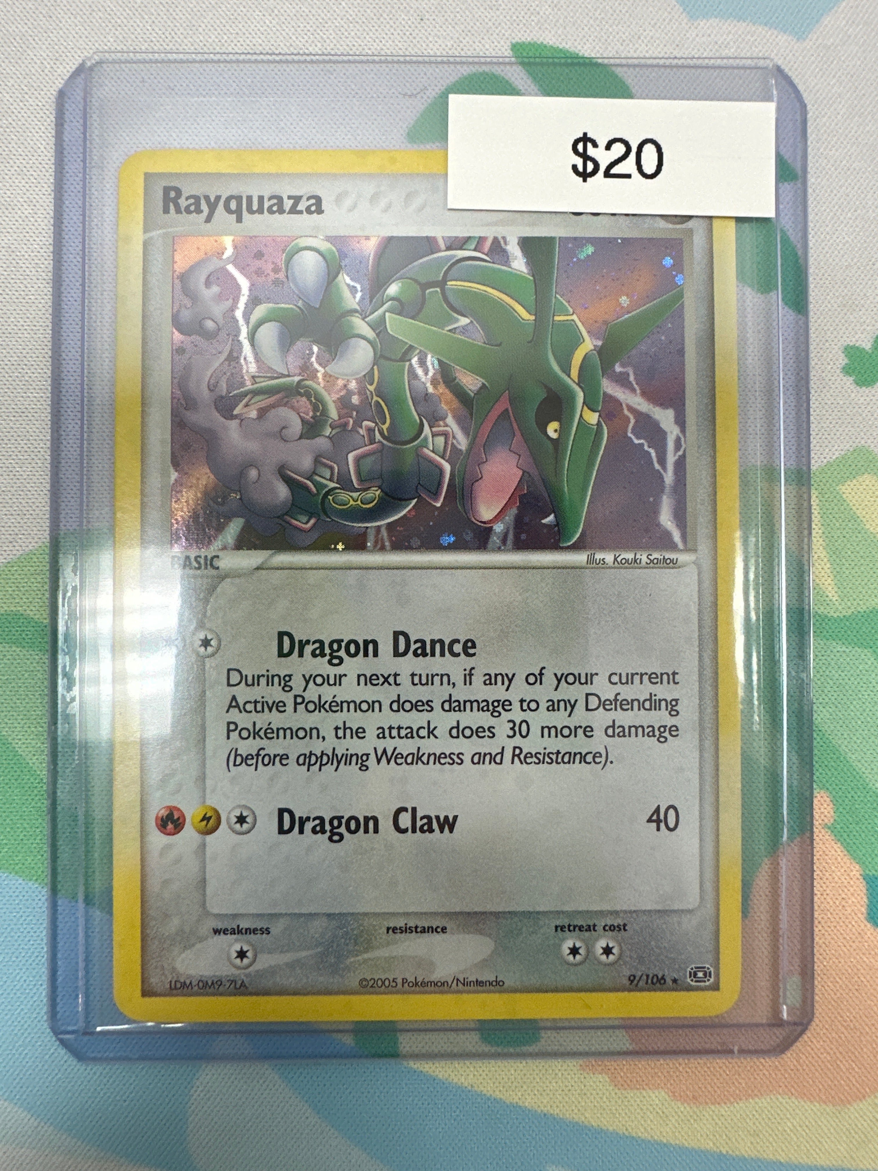 Pokemon Emerald Rayquaza Holo Rare 9/106 – Grail Collectibles AZ