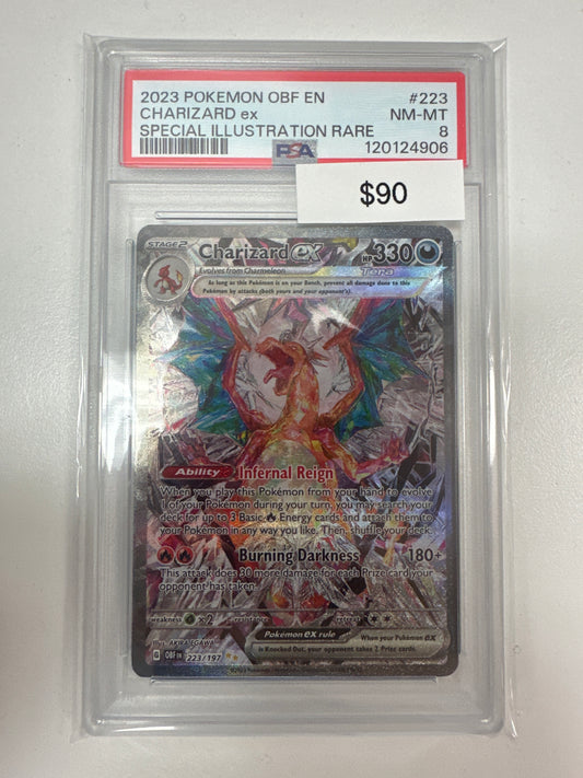 Pokemon Charizard ex 223/197 PSA 8