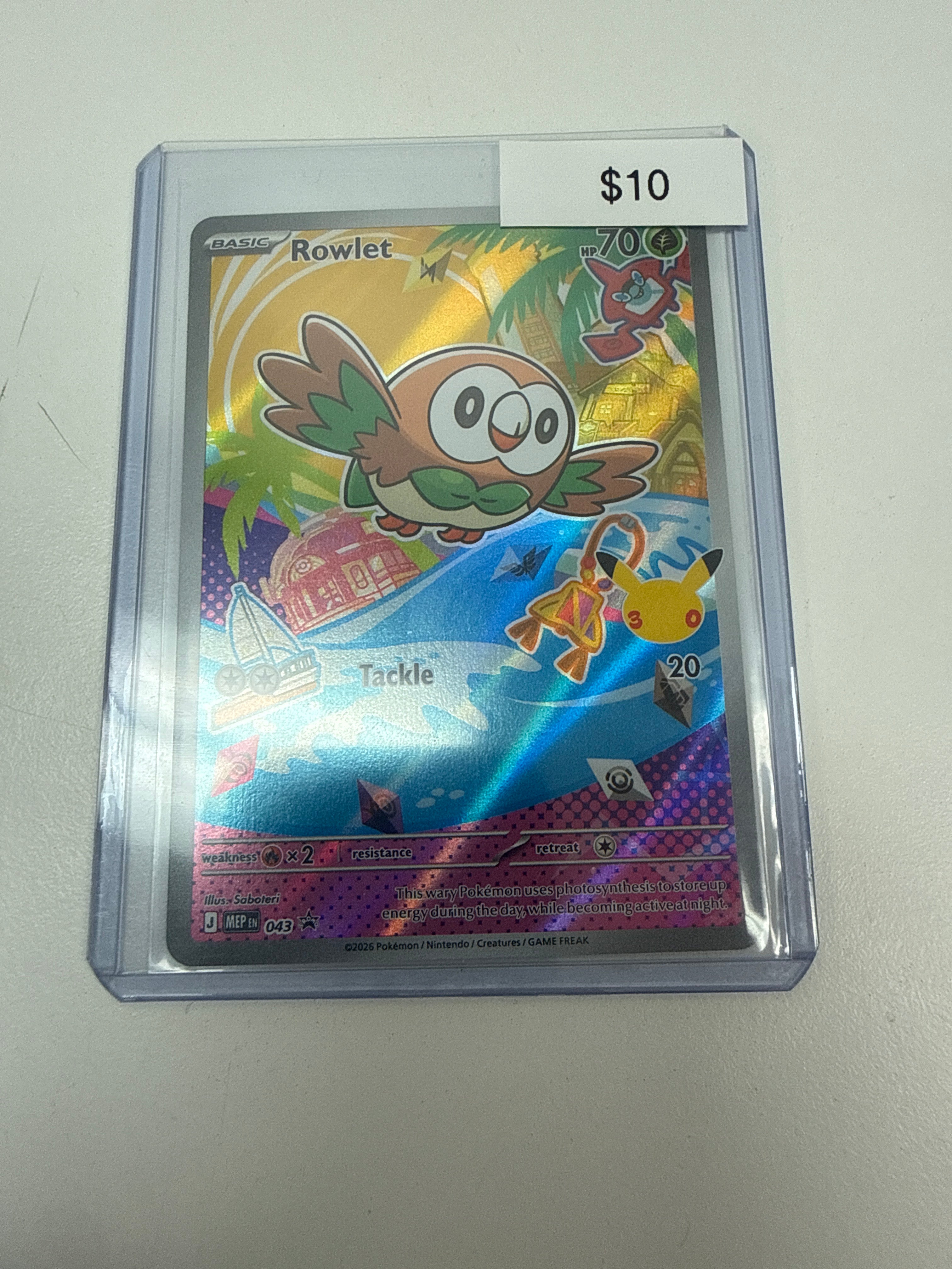 Pokemon Rowlet First Partner #043 – Grail Collectibles AZ