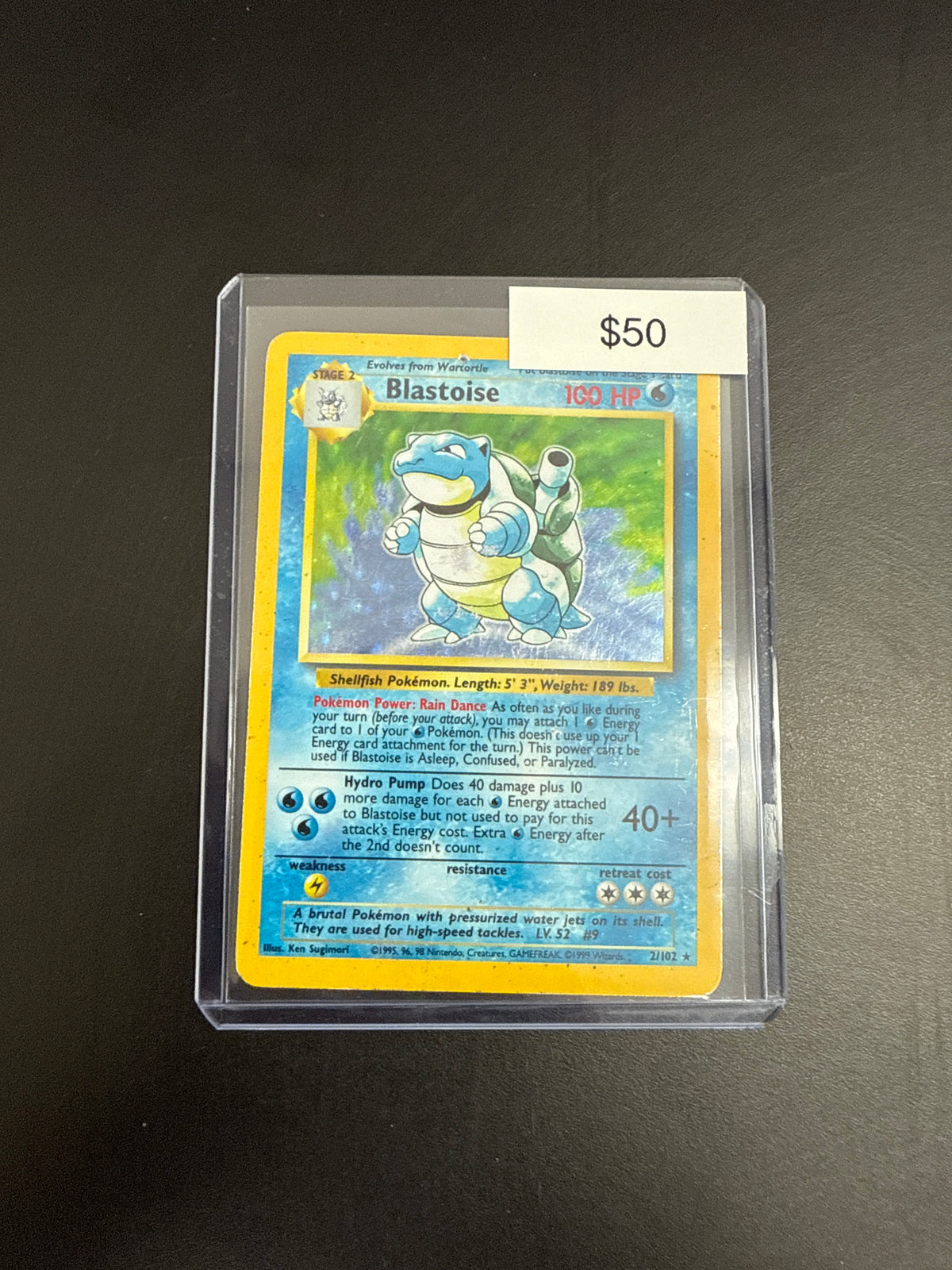 Pokémon Blastoise Base Set 2/102