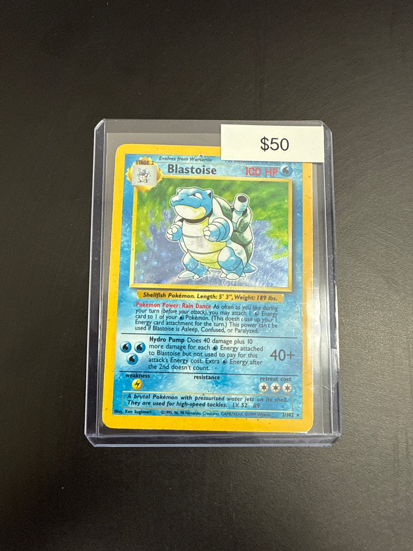 Pokémon Blastoise Base Set 2/102