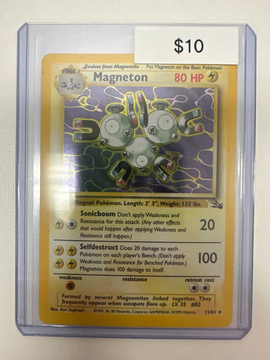 Pokemon Fossil Magneton 11/62