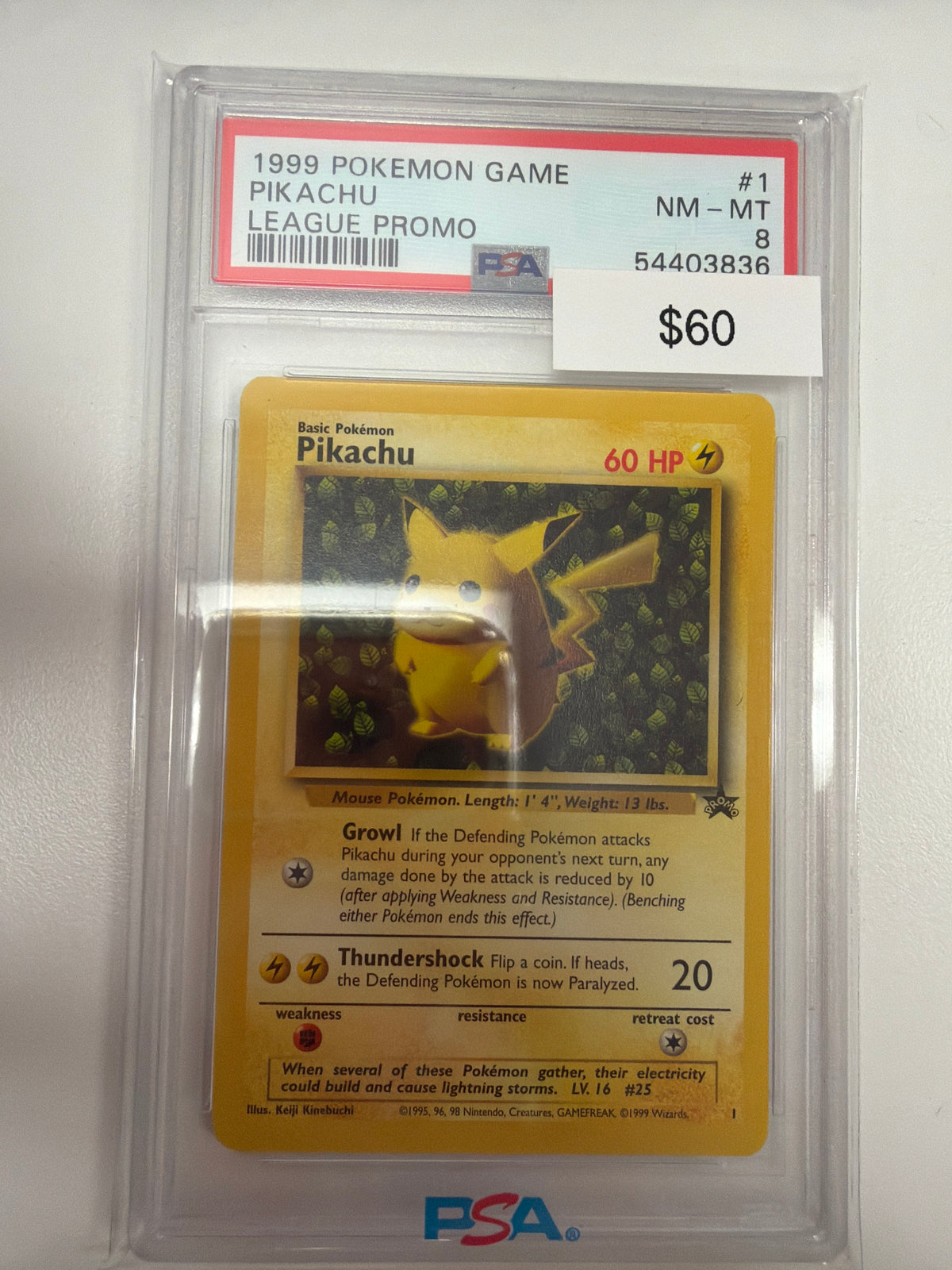 Pokemon Pikachu 1 PSA 8