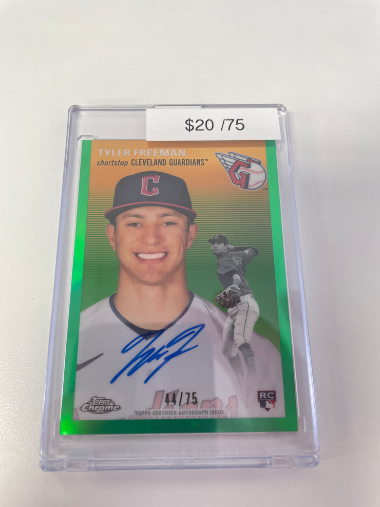 Platinum Anniversary Tyler Freeman Green Auto /75 