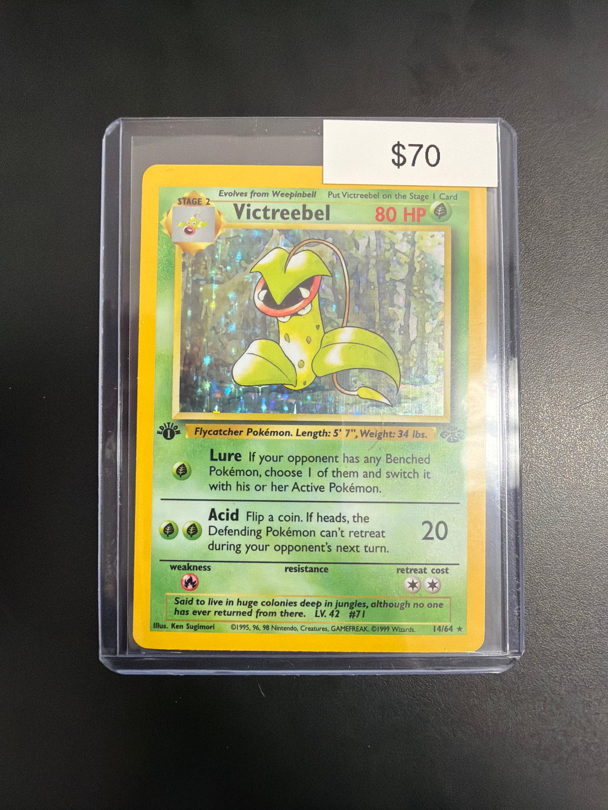 Pokemon Jungle Victreebel 1st Ed. #14/64