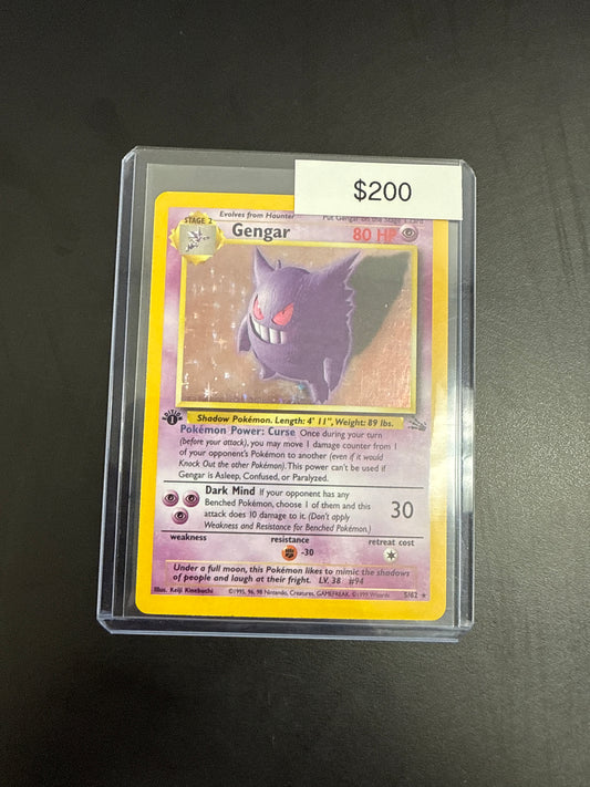 Pokémon Gengar 5/62 1st Ed. damaged