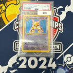 1999 Pokémon Alakazam Base Set Holo Shadowless #1 PSA 6