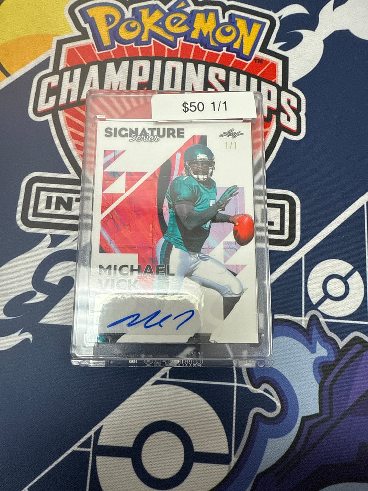 2023 Leaf Michael Vick Auto 1/1 