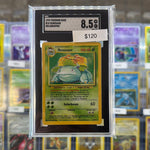 1999 Pokémon Base Venusaur 15/102 SGC 8.5