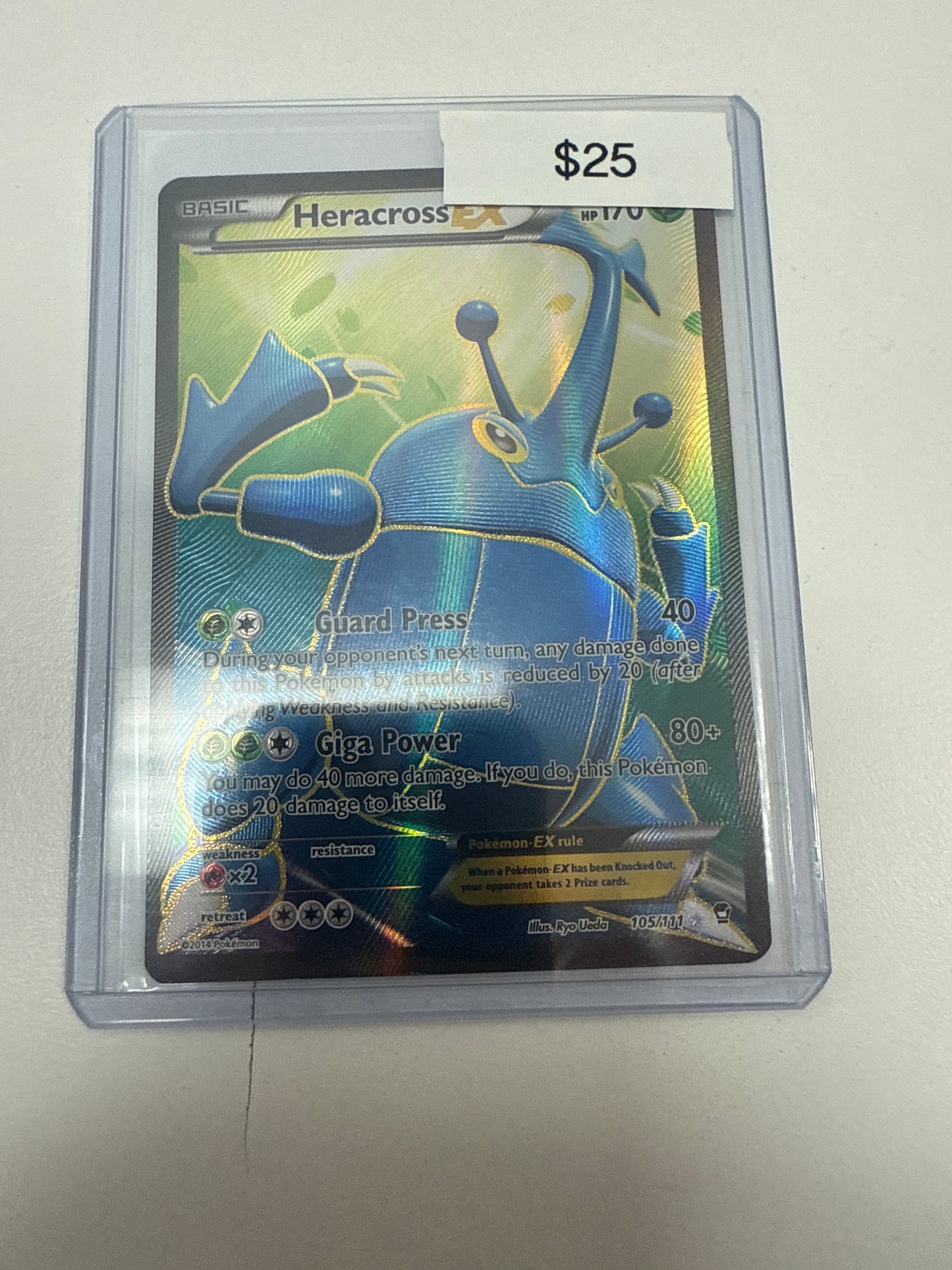 Pokemon Heracross Ex Full Art #105/111