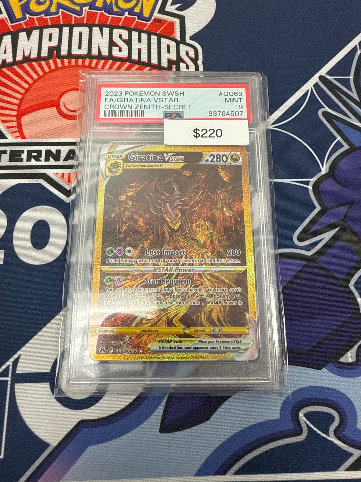 Pokemon Giratina Vstar GG69/gg70 PSA 9