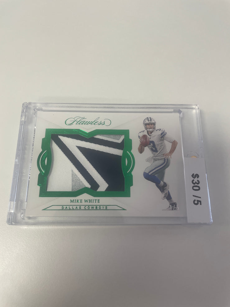 2018 Flawless Mike White Emerald Patch /5 