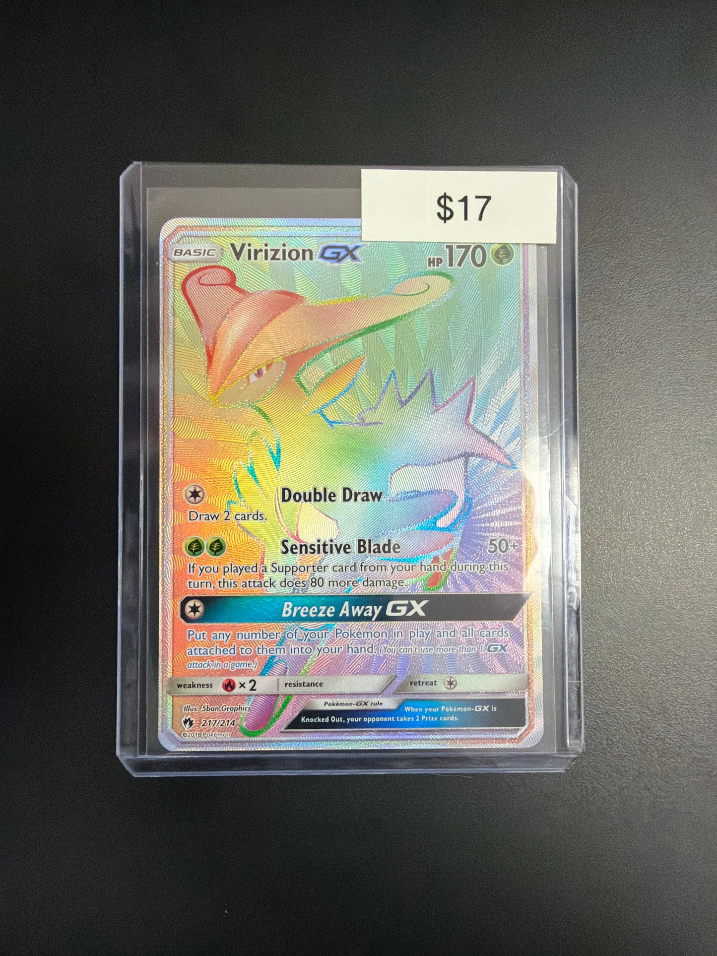 Pokemon Virizion GX Secret 217/214
