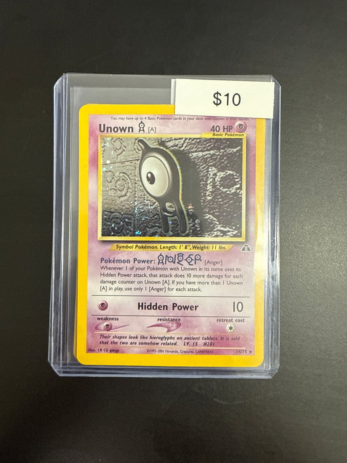 Pokémon Unown Holo 14/75