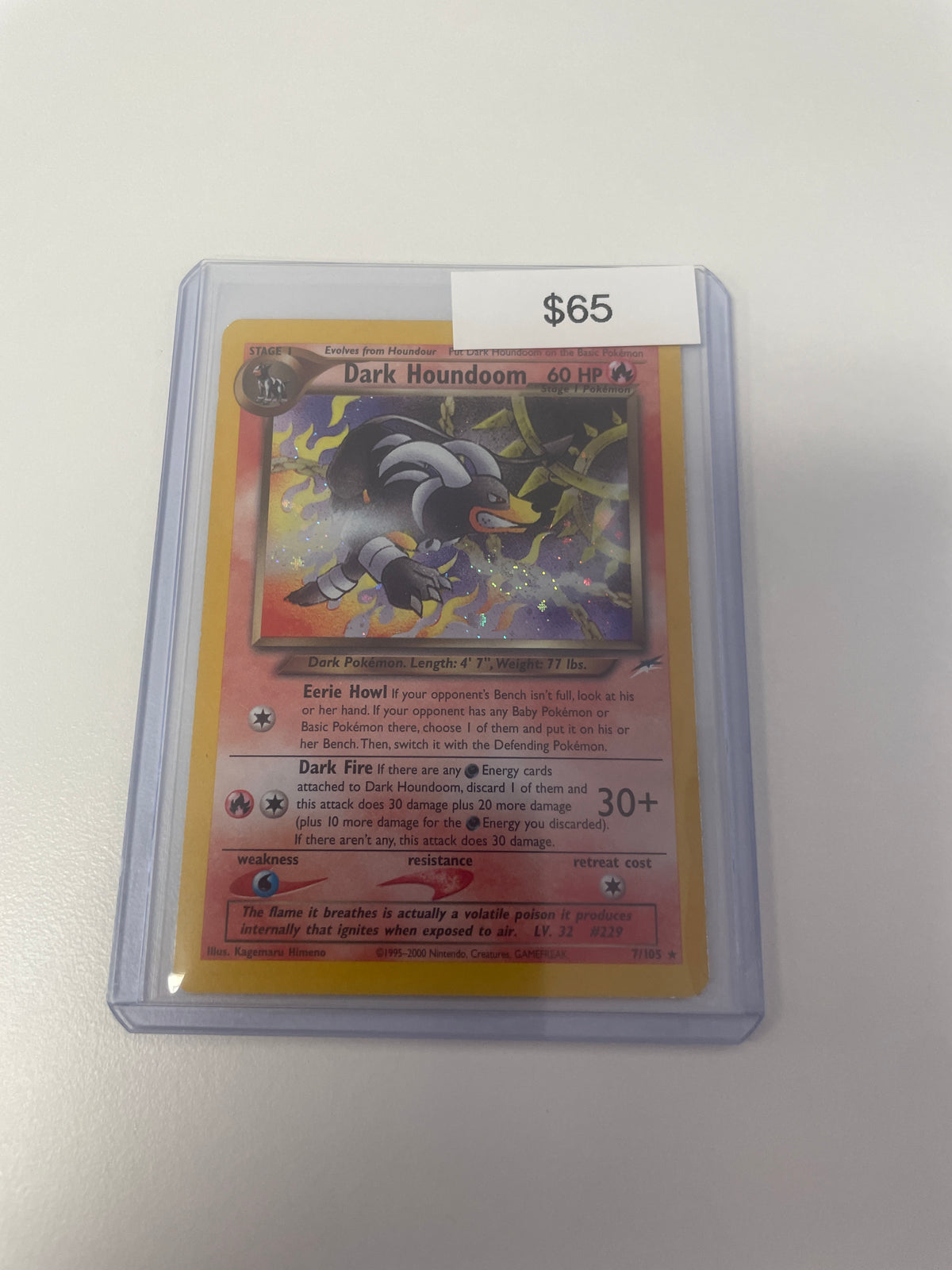 Pokemon Dark Houndoom Holo #7/105