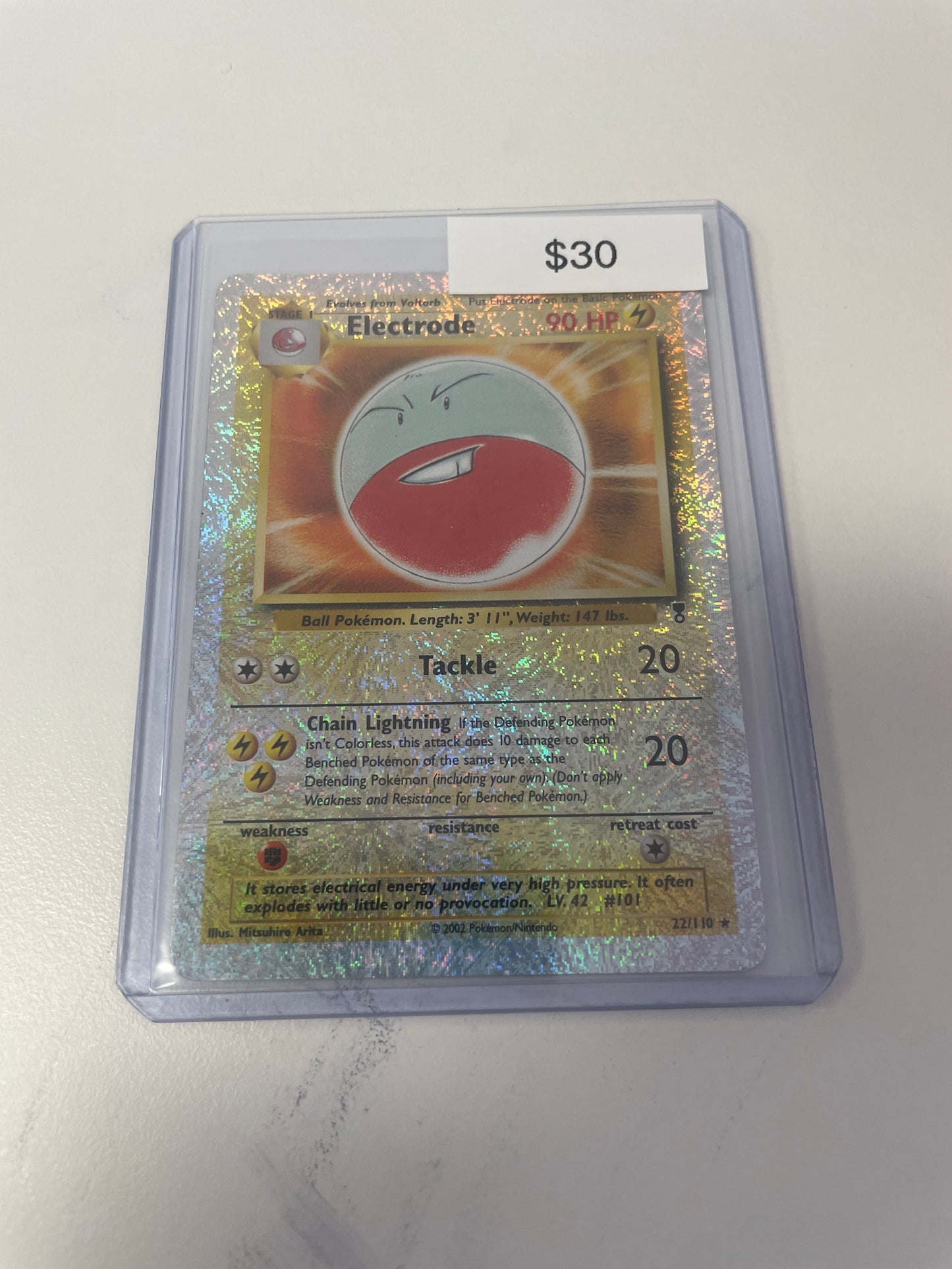Pokemon Electrode Reverse Holo #22/110