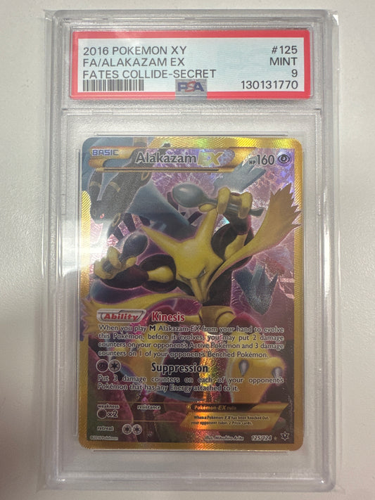 Pokemon Alakazam EX 125/124 PSA 9