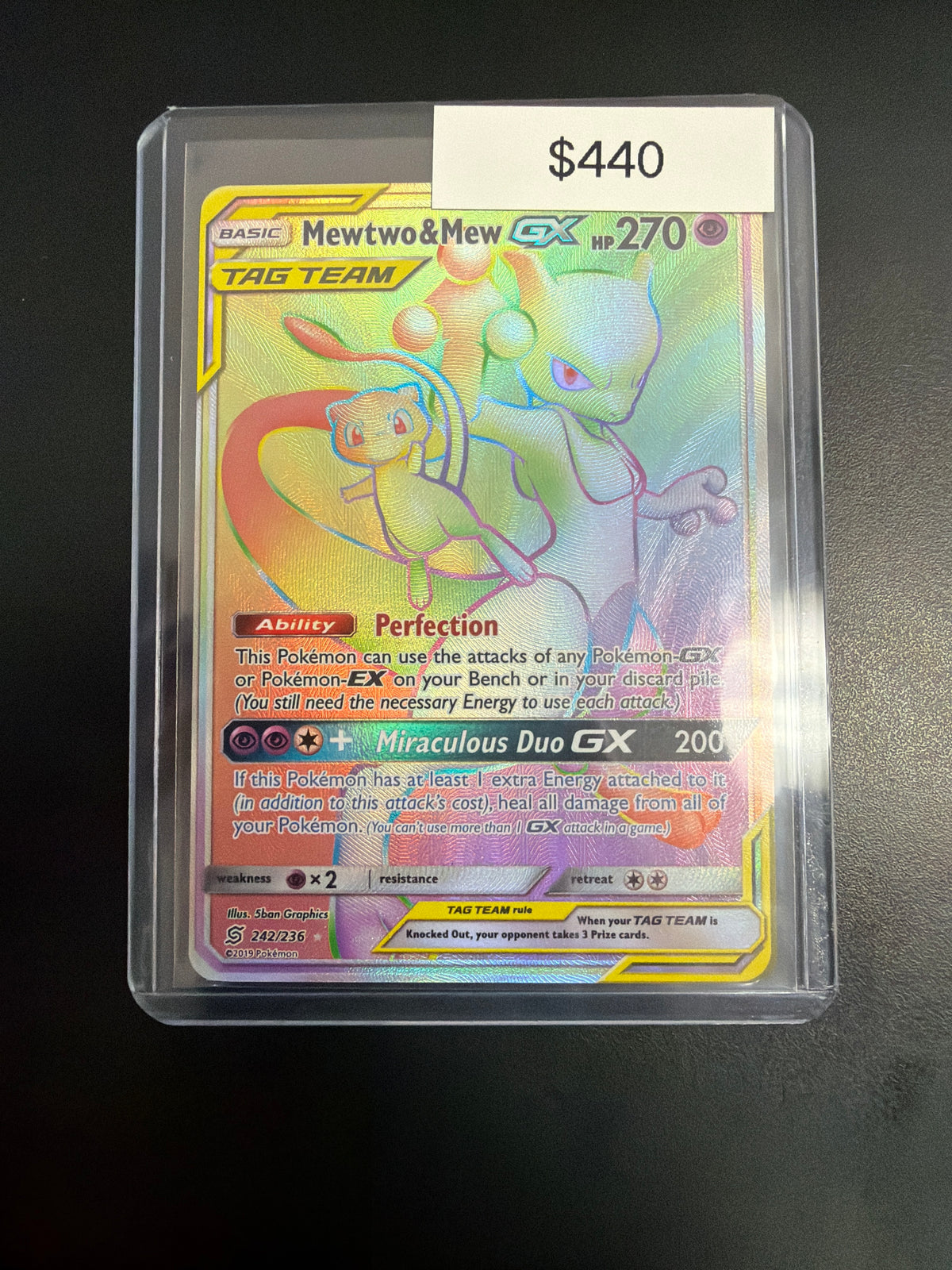 Pokemon Mewtwo & Mew GX Hyper #242/236