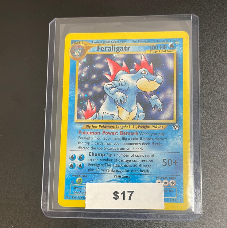 Pokémon Feraligatr Neo Genesis Holo 4/111