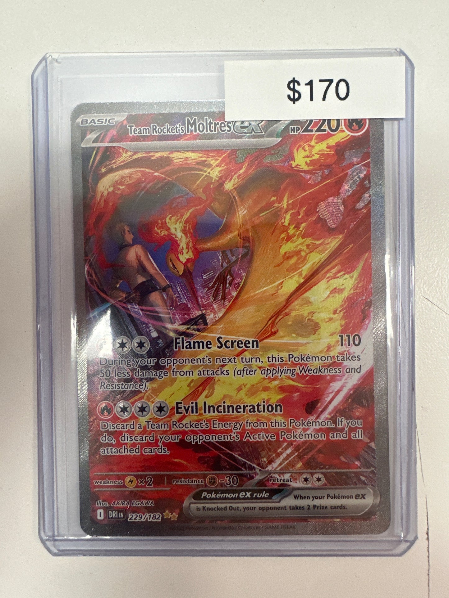 Destined Rivals Team Rocket’s Moltres ex 229/182