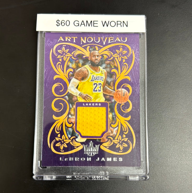 2023/24 Crown Royale Lebron James Art Nouveau Game Used Patch