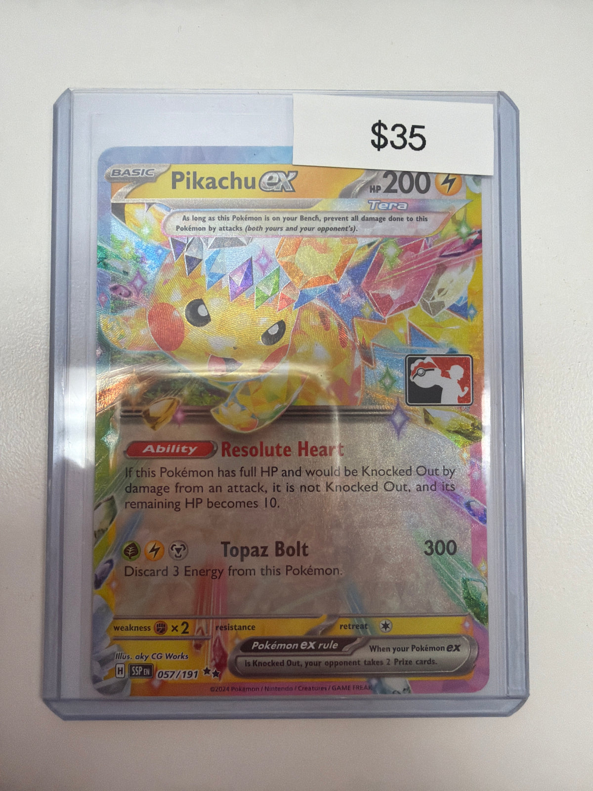Pokemon Pikachu ex Prize Pack 057/191