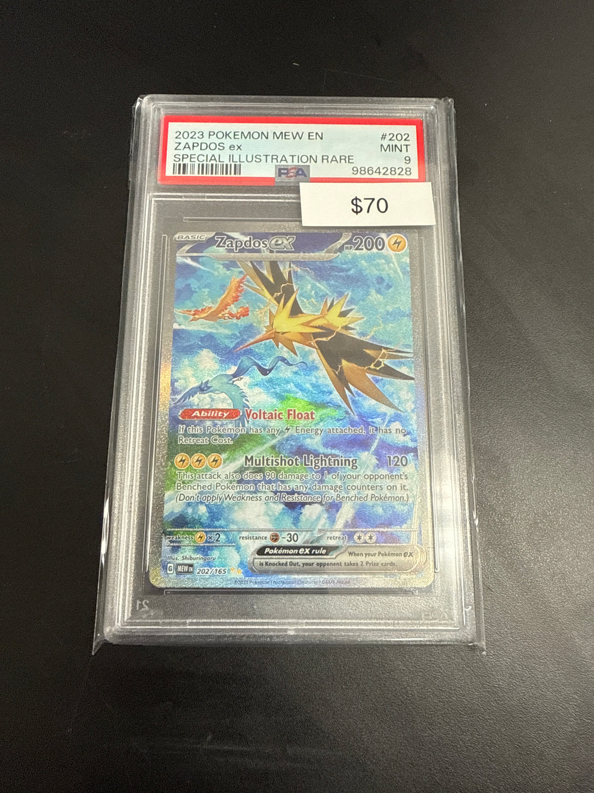 Pokémon 151 Zapdos EX 202/165 PSA 9