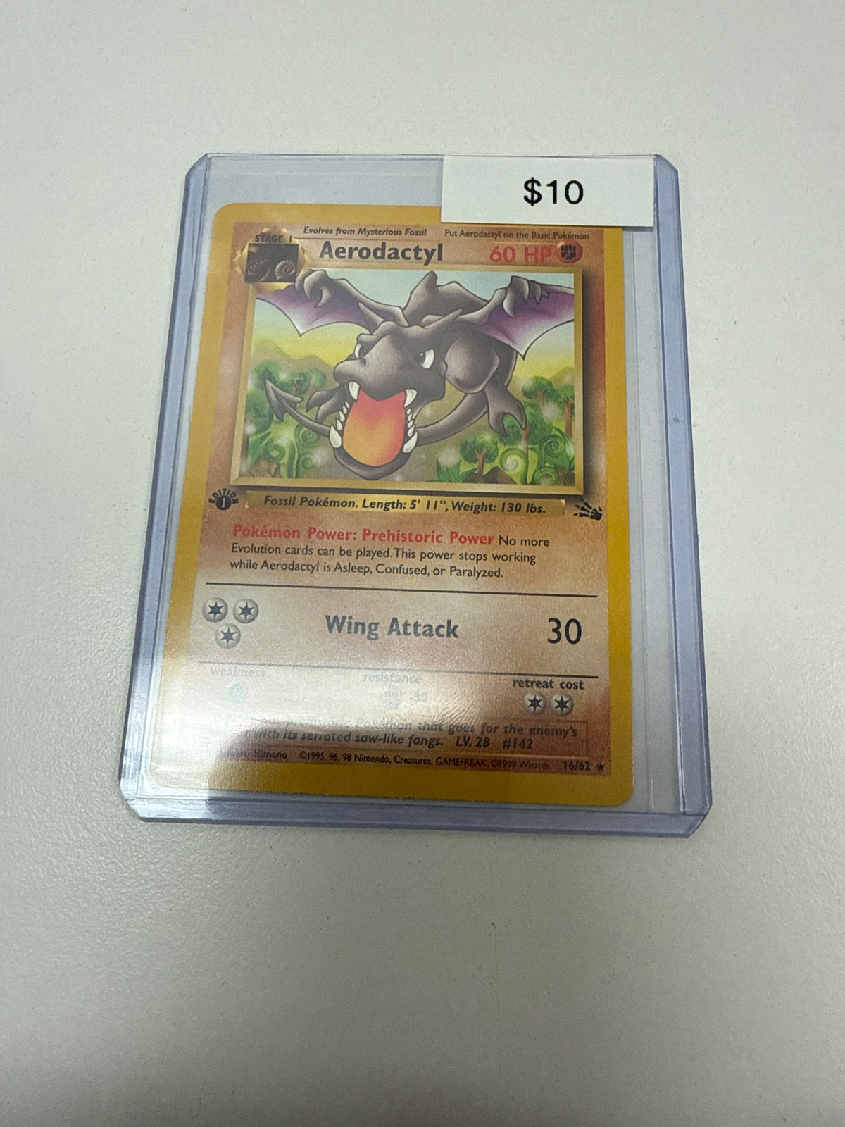 Pokemon Aerodactyl 1st Ed Non-Holo #16/62