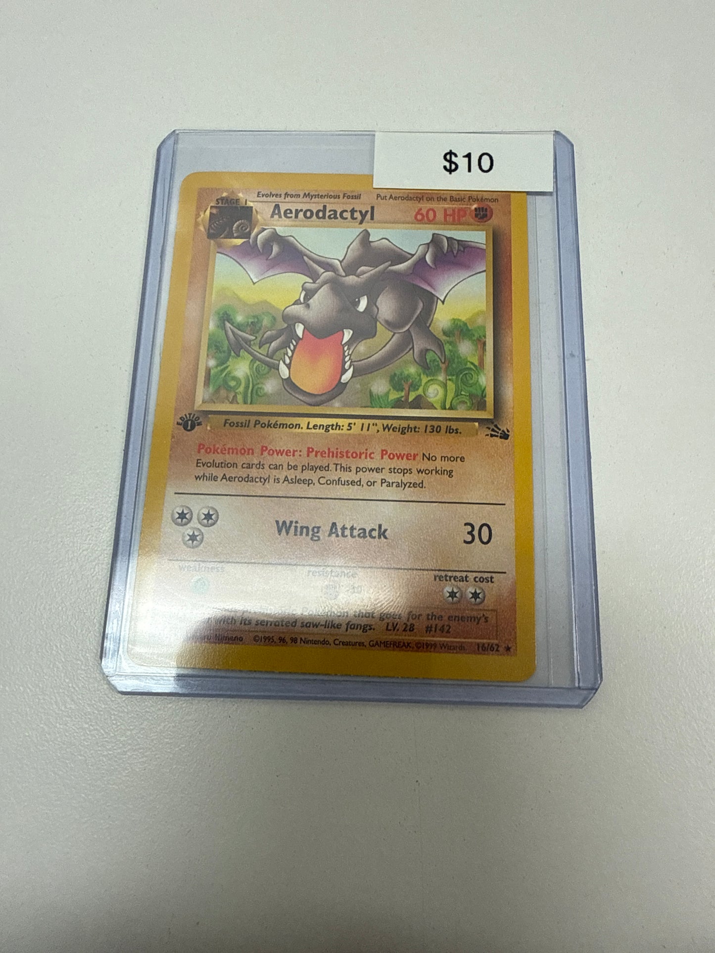 Pokemon Aerodactyl 1st Ed Non-Holo #16/62