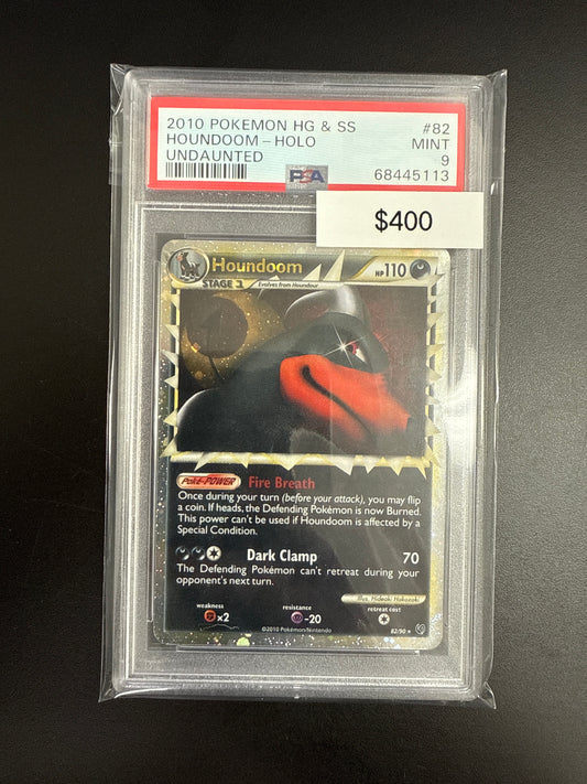 Pokémon Houndoom Undaunted 82 PSA 9