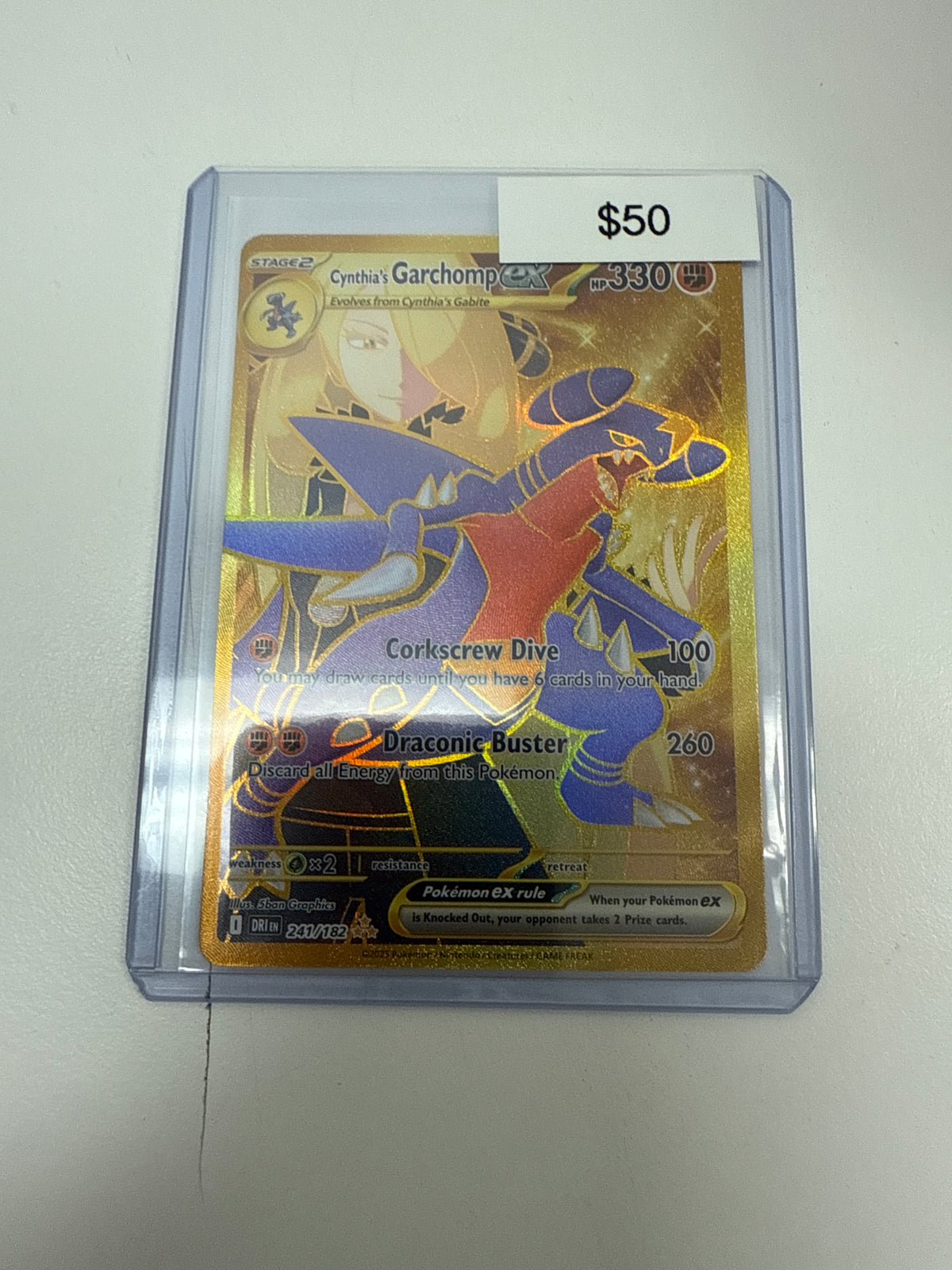 Pokemon Destined Rivals Cynthia’s Garchomp Secret #241/182