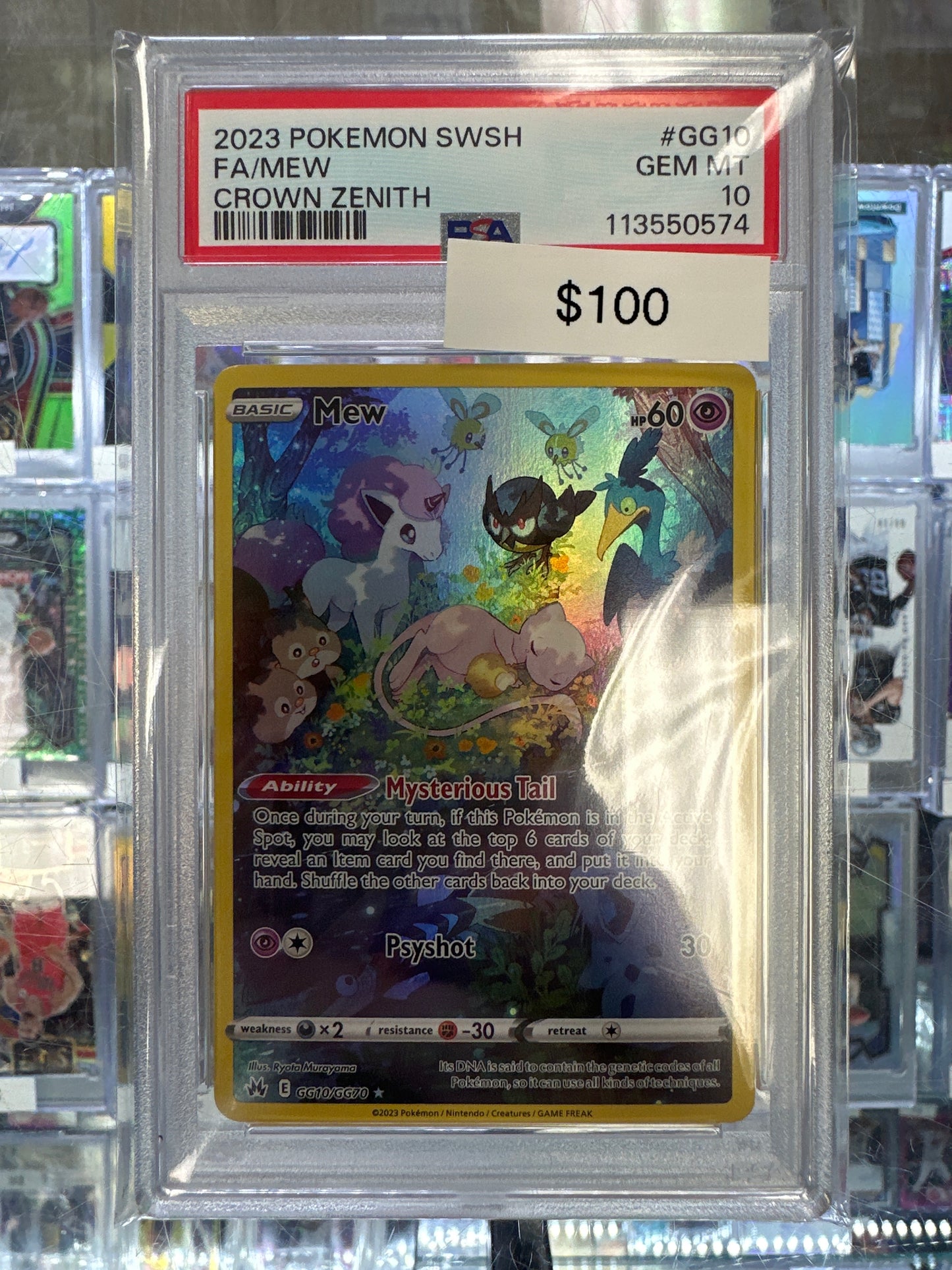 Pokemon Mew Crown Zenith GG10/GG70 PSA 10