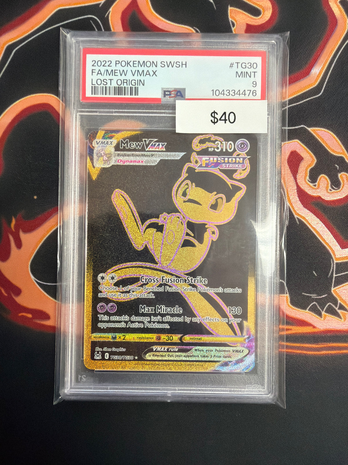 Pokemon Mew VMAX Lost Origin #TG30 PSA 9