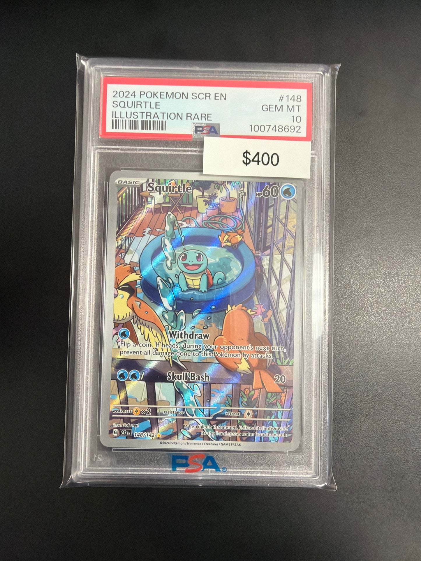 Pokemon Stellar Crown Squirtle #148 PSA 10