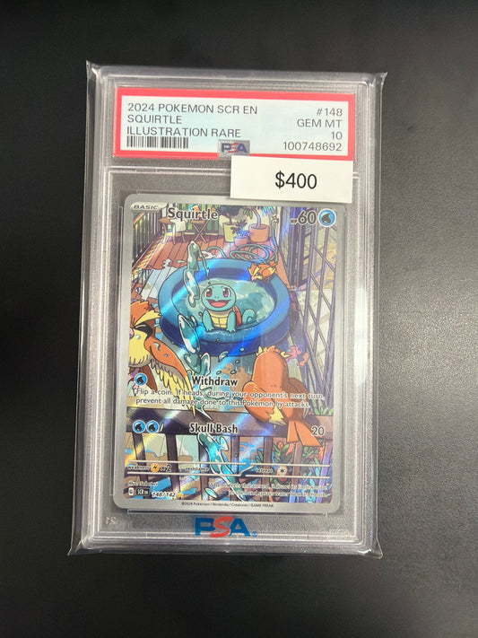 Pokemon Stellar Crown Squirtle #148 PSA 10