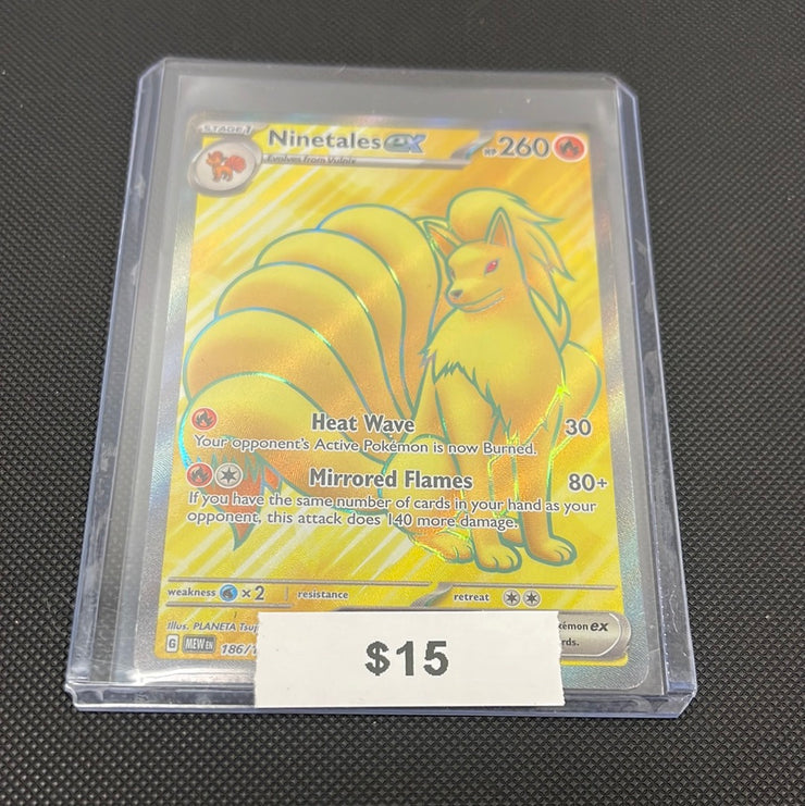 Pokémon Ninetales ex 151 186/165