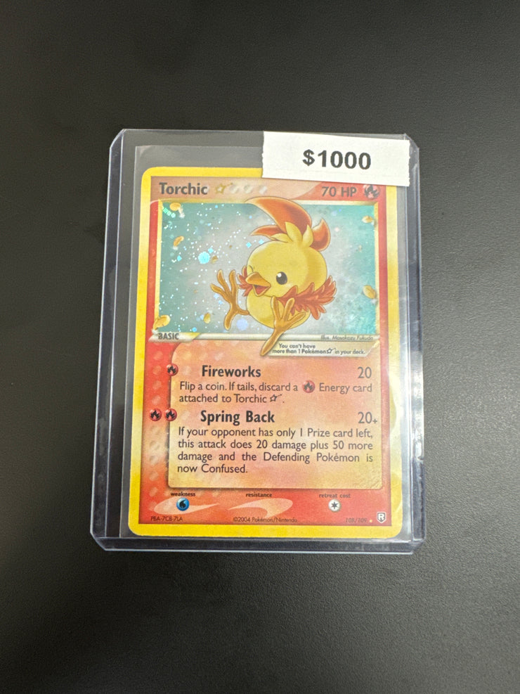 Pokémon Torchic Gold Star Holo 108/109