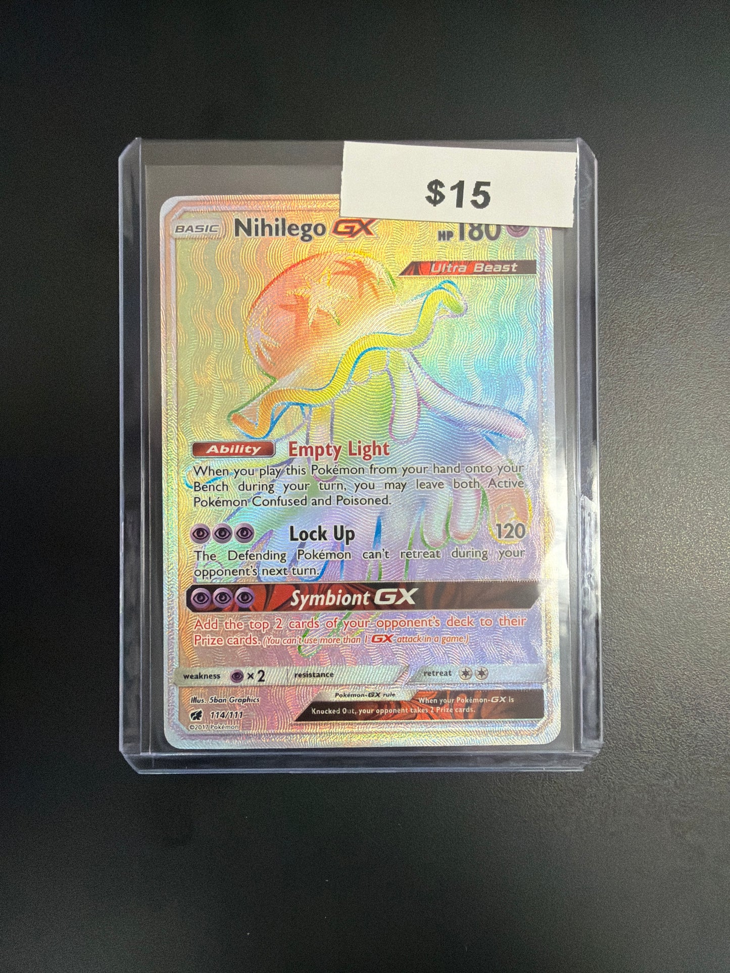 Pokemon Nihilego GX Secret 114/111