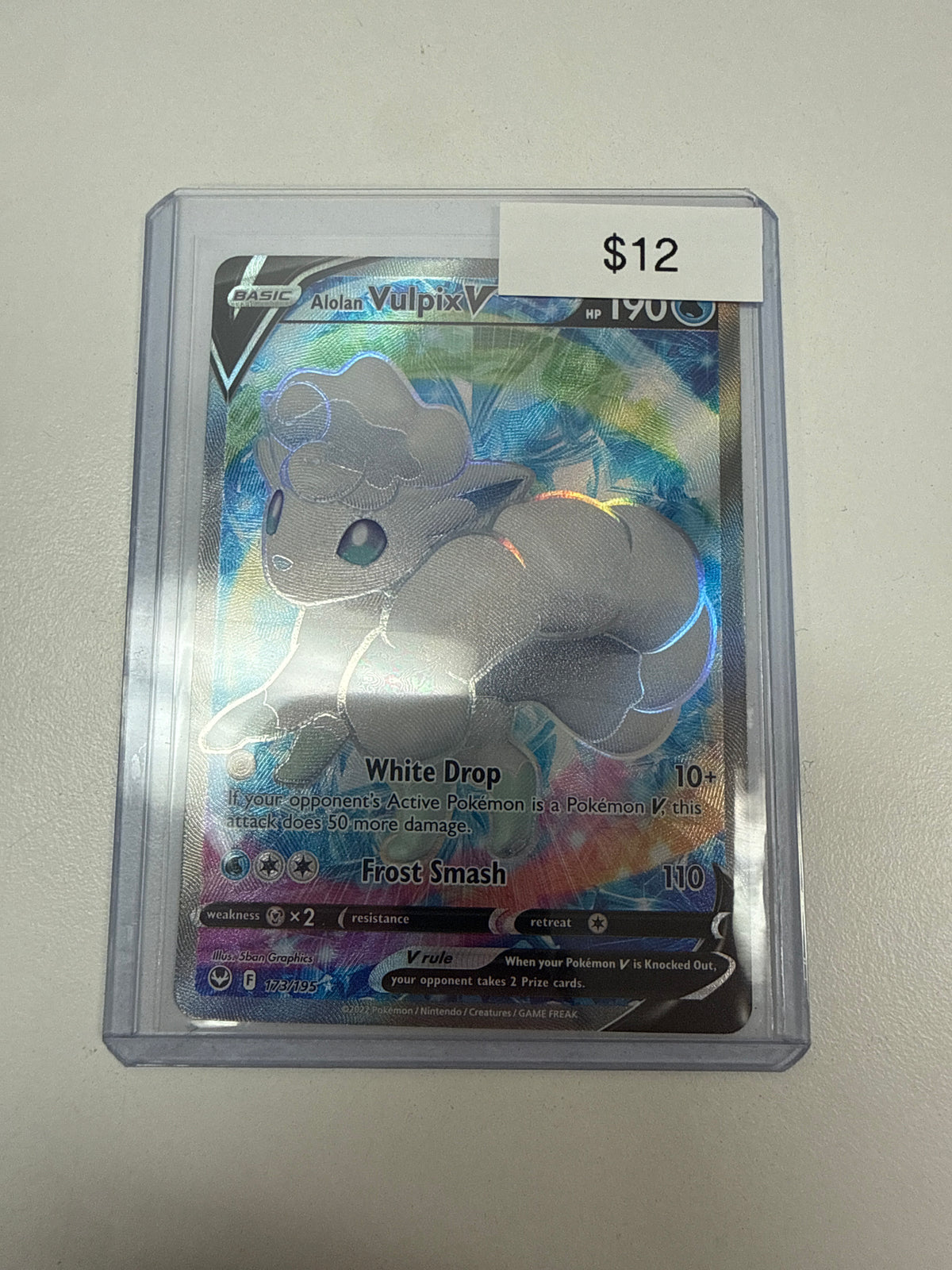 Pokemon Alolan Vulpix V #173/195
