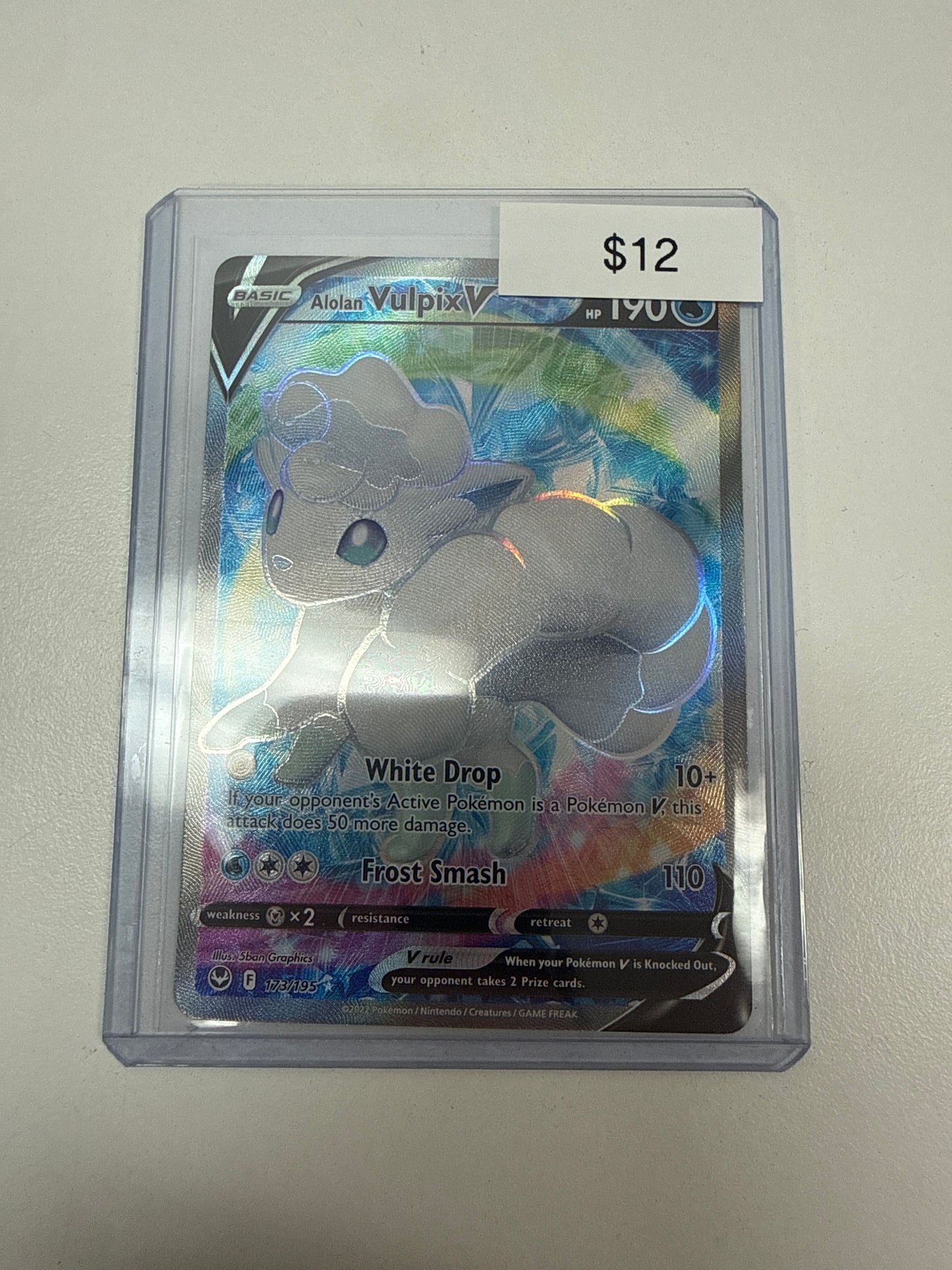 Pokemon Alolan Vulpix V #173/195