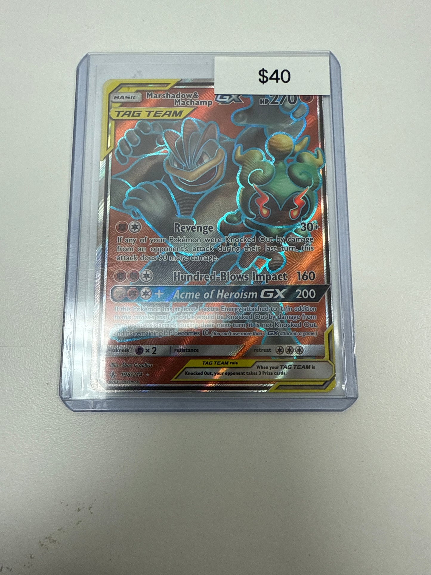 Pokemon Marshadow & Machamp GX #198/214
