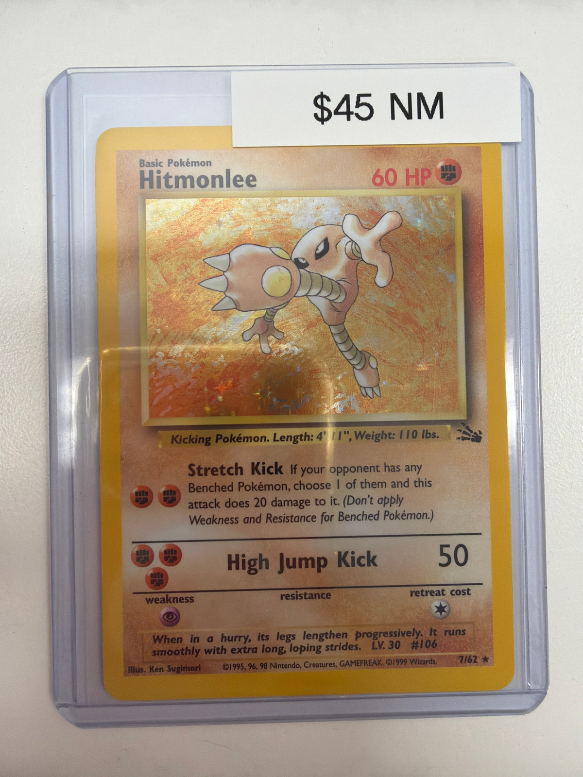 Pokemon Hitmonlee Fossil 7/62