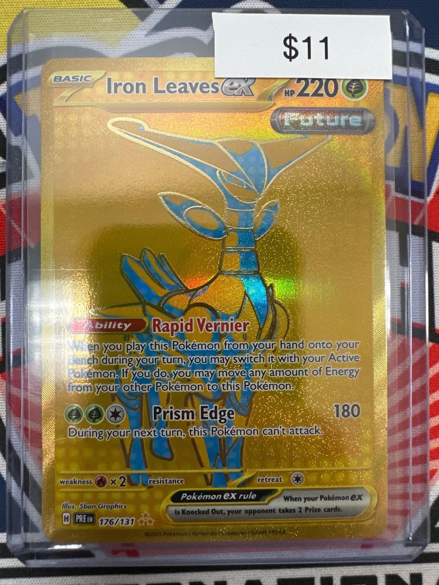 Pokemon Prismatic Evolutions Iron Leaves 176/131
