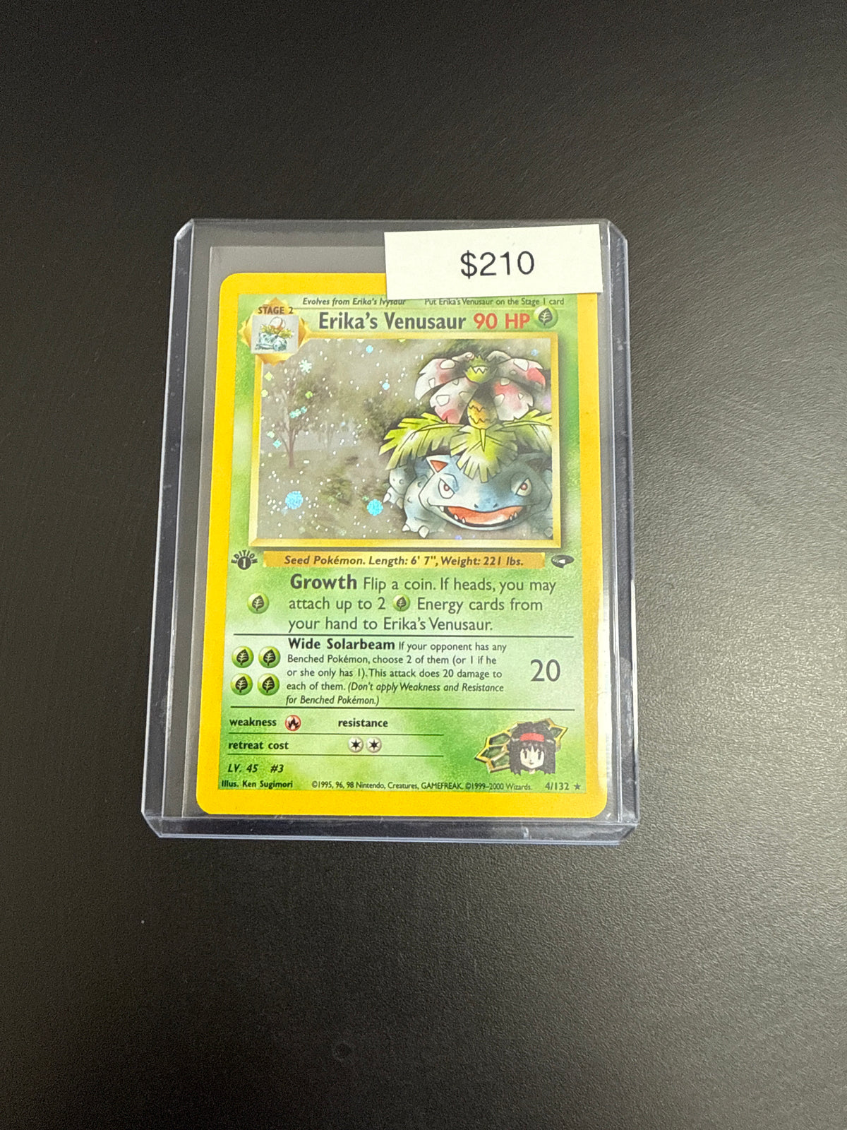 Pokémon Erika Venusaur 4/132 1st Ed.