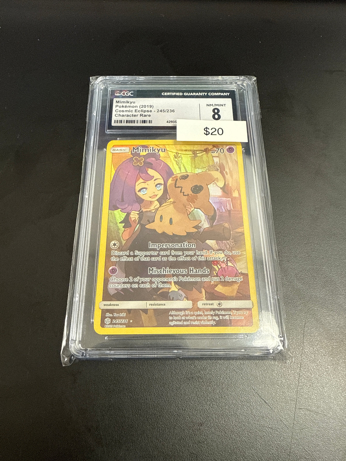 Cosmic Eclipse Mimikyu V #245/236 CGC 8