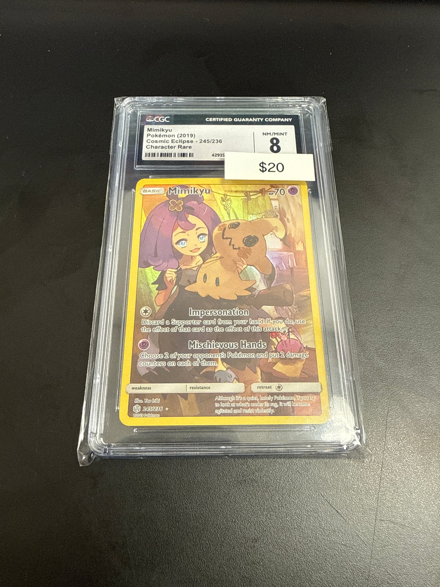 Cosmic Eclipse Mimikyu V #245/236 CGC 8