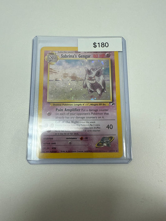 Pokémon Sabrina Gengar Holo #14/132 Damaged