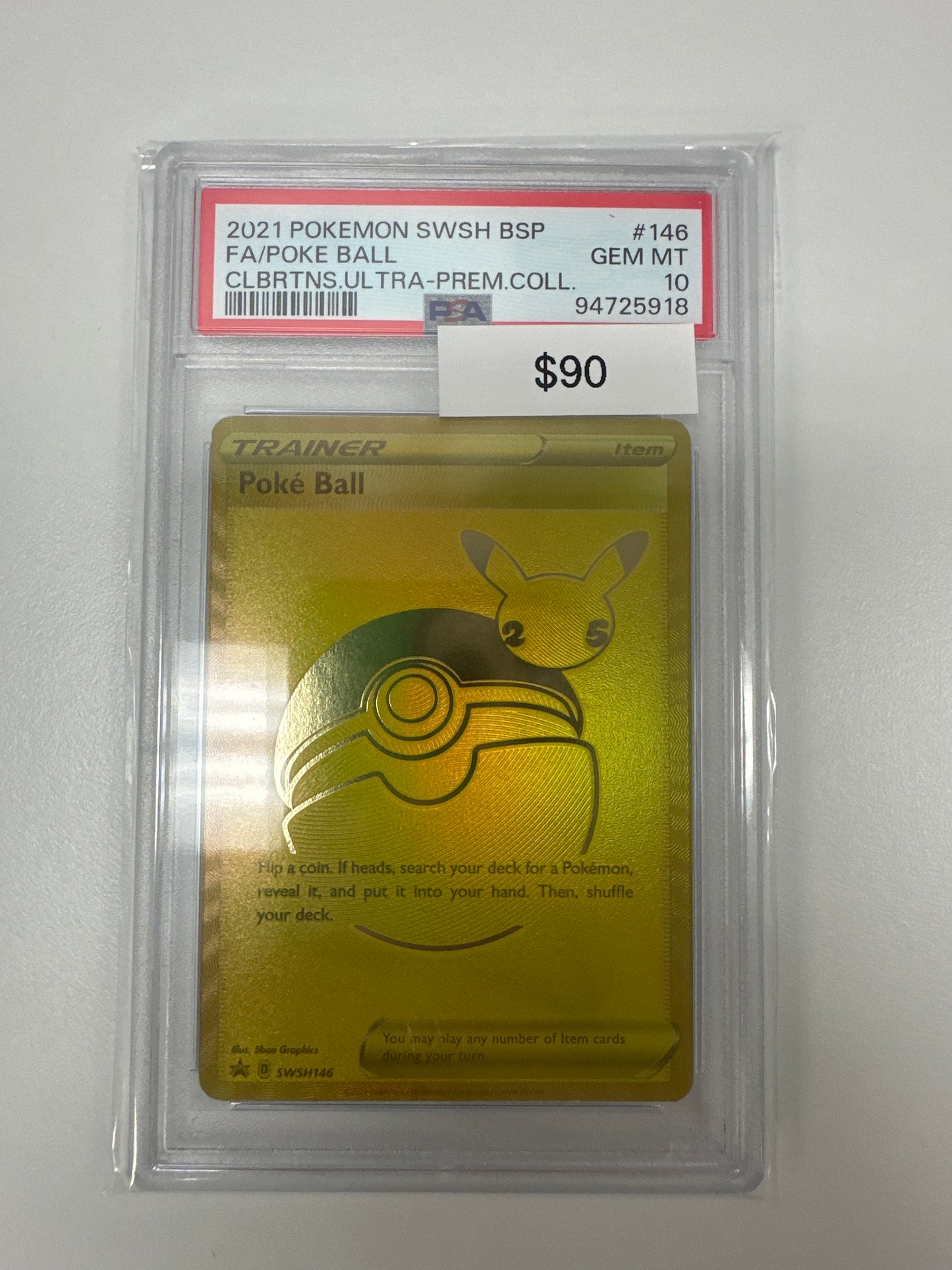Pokemon SWSH Promo Poké Ball #146 PSA 10