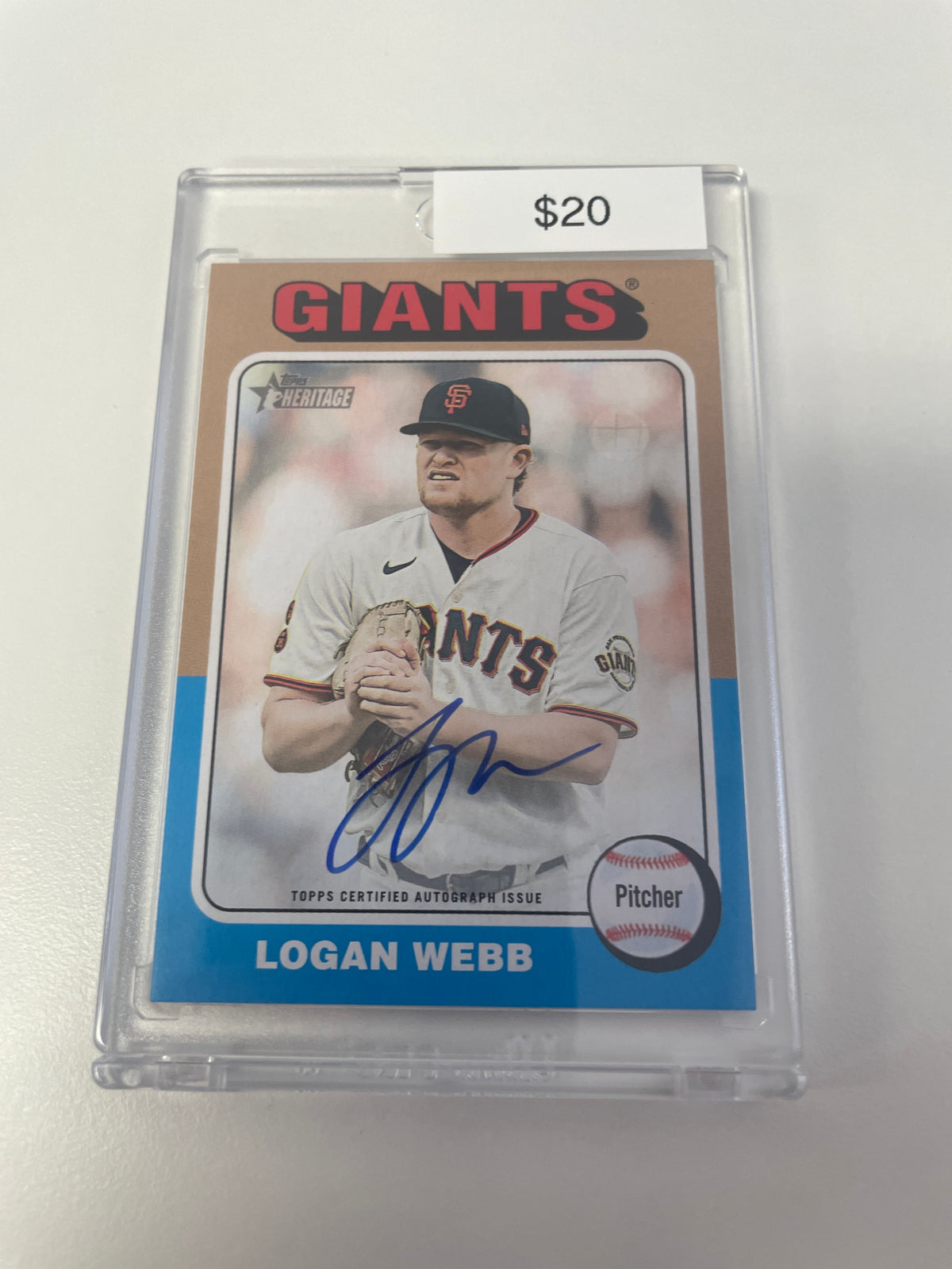 Topps Heritage Logan Webb Auto #ROALW