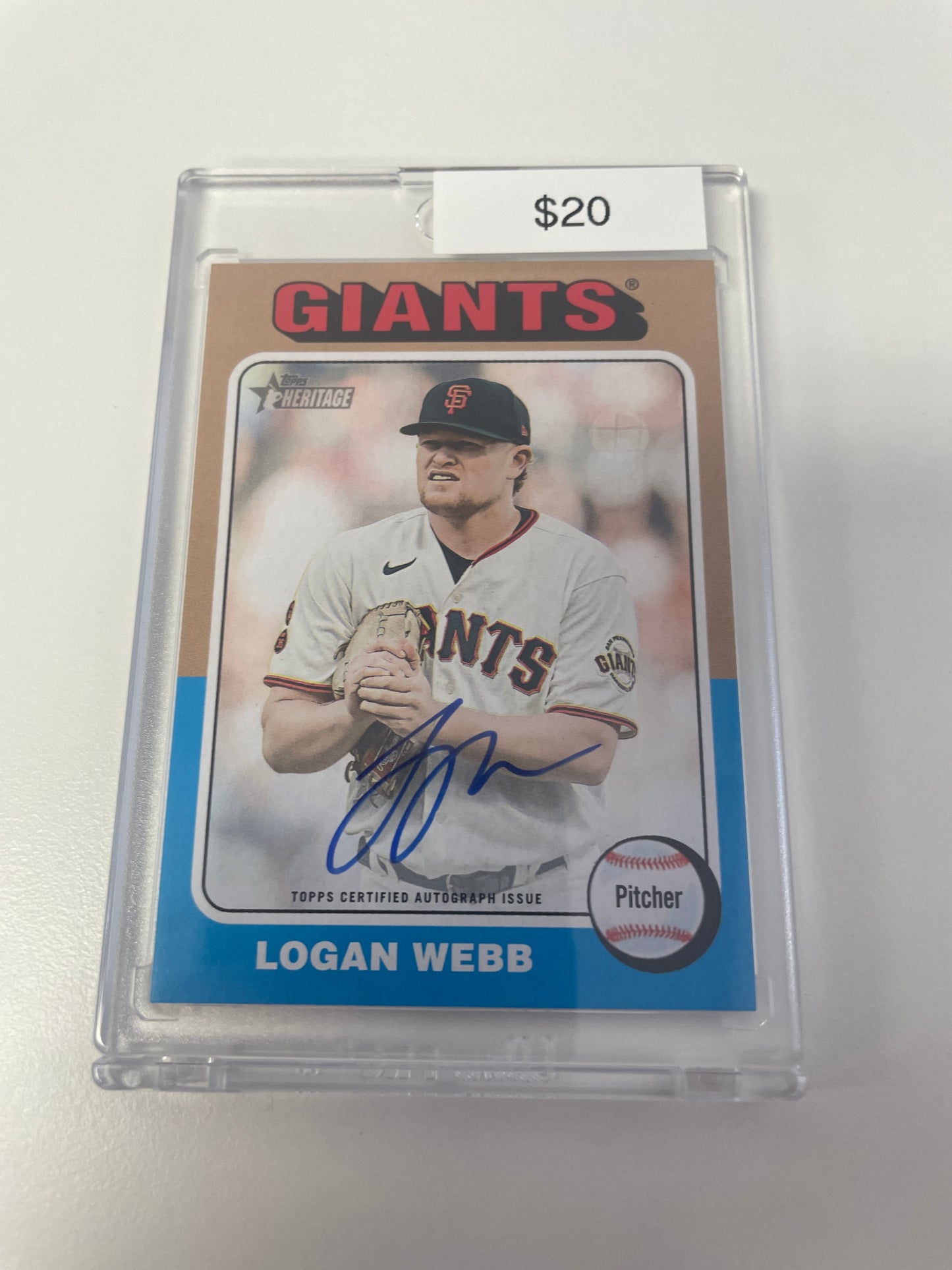 Topps Heritage Logan Webb Auto #ROALW